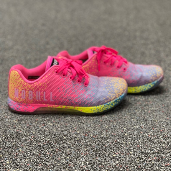 NOBULL Shoes - NOBULL Neon Glitch Pink Trainers